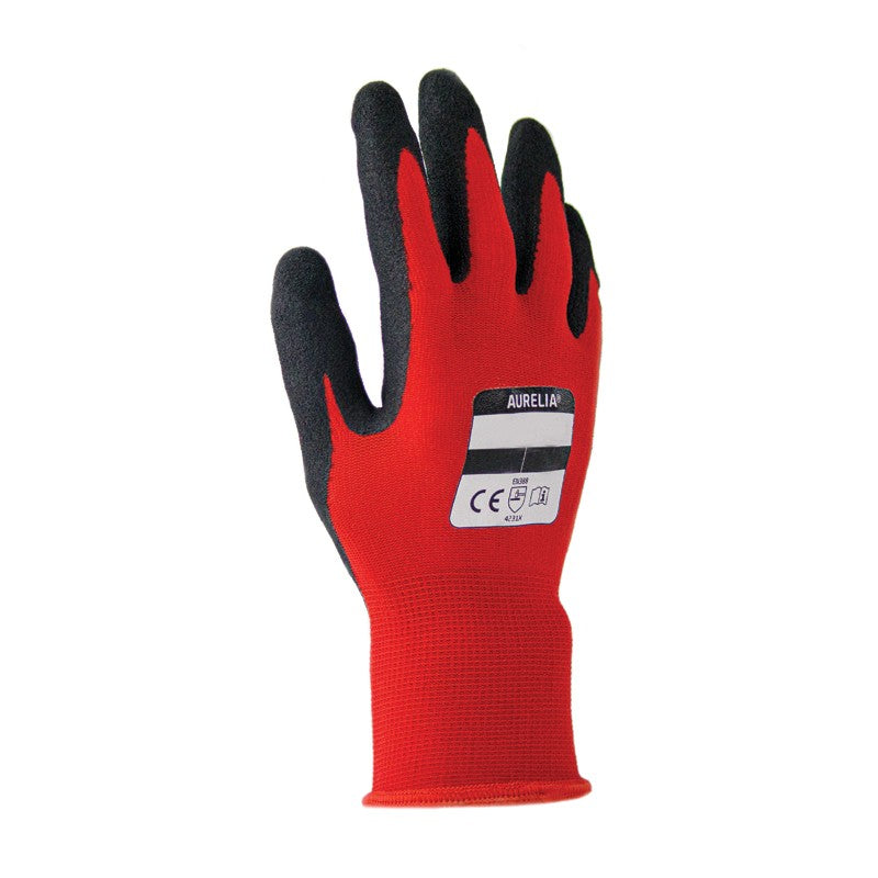 12 Pairs - Light Duty Nitrile Palm Glove with Spandex Liner 15gg