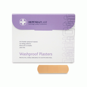 Dependaplast Washproof Plasters 7.5cm x 2.5cm x 100