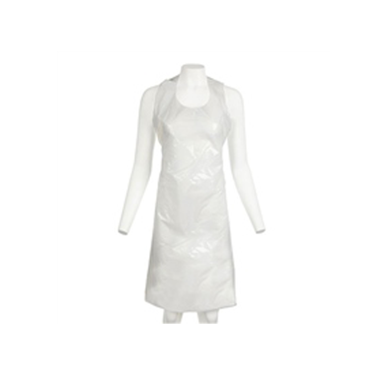 White Plastic Aprons Pk100