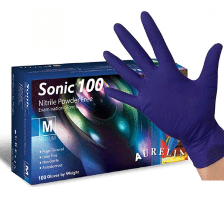 Aurelia Sonic Nitrile Cobalt Blue Gloves (100Pk)