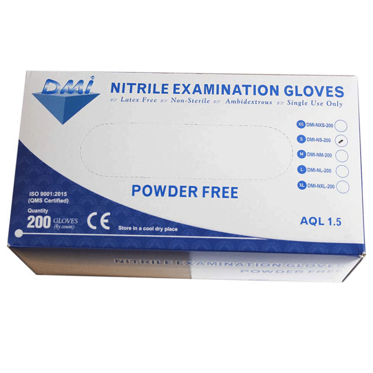 White Nitrile Latex Free Gloves (200pk)