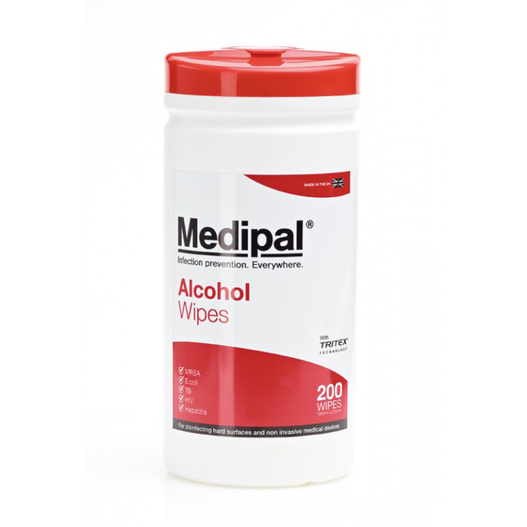 Tub of Medipal Alcohol wipes